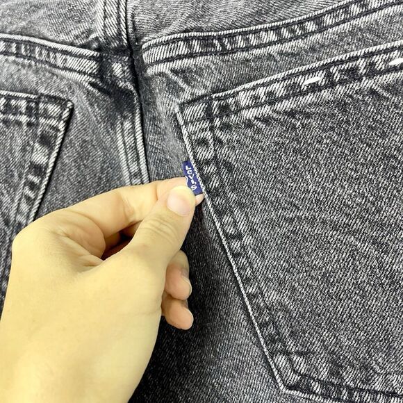 Levi's Made and Crafted Premium Twig High Rise Slim Button Fly Jeans Black Sz 27 - Picture 11 of 13